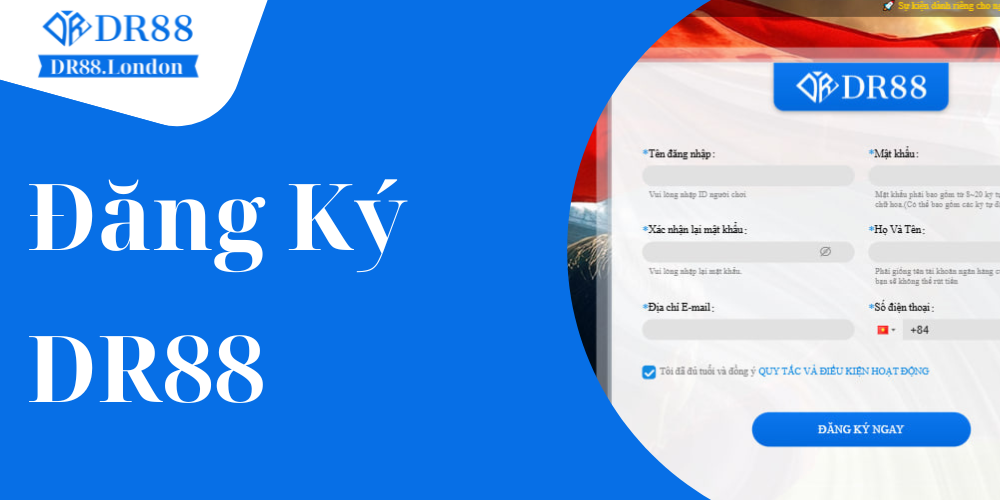DR88 - Trang Chủ Nhà Cái Live Casino Uy Tín Số 1 Châu Á 27 Cách đăng ký DR88 - Quy trình chi tiết năm 2025